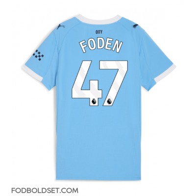 Manchester City Phil Foden #47 Hjemmebanetrøje Dame 2025-26 Kortærmet Manchester City Phil Foden #47 Hjemmebanetrøje Dame 2025-26 Kortærmet